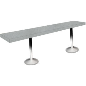 GoVets™ Locker Room Bench Plastic Top with Pedestal Legs 36