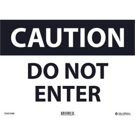 GoVets™ Caution Do Not Enter 10x14 Aluminum 210AB724
