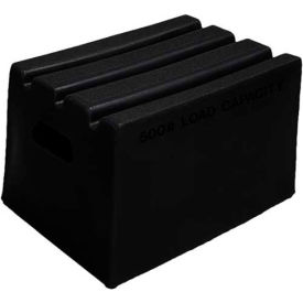 1 Step Plastic Step Stand - Black 19-1/2