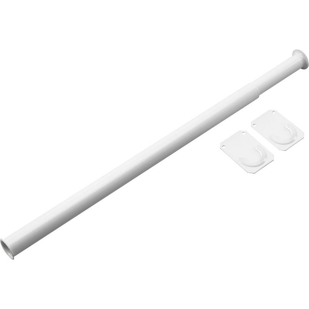 Closet Rods, Type: Adjustable Closet Rod , Minimum Width: 30 (Inch), Finish Coating: White  MPN:3048WV