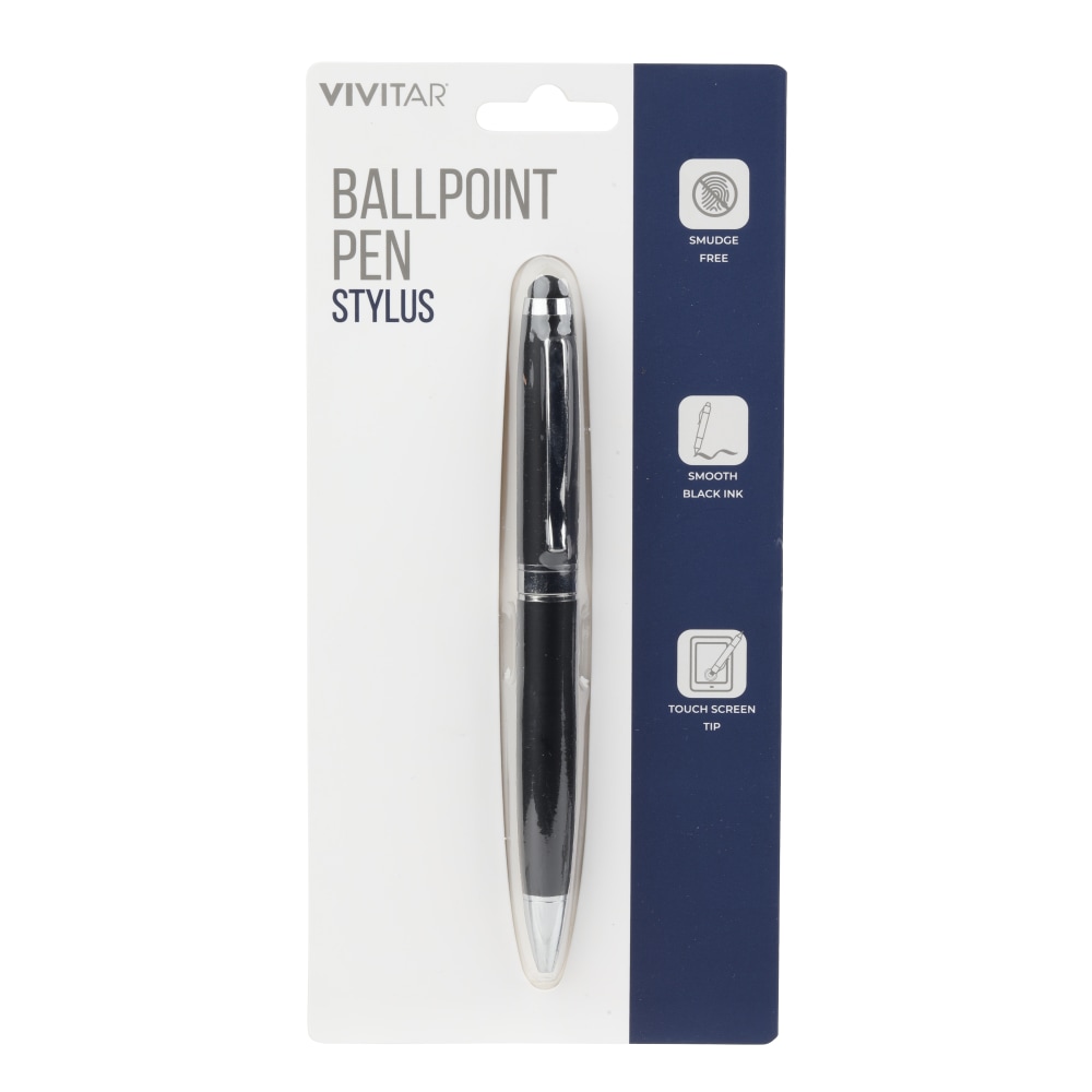 Vivitar Ballpoint Pen Stylus, Black, NIL7004-BLK-STK-24 (Min Order Qty 16) MPN:NIL7004-BLK-STK-24