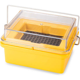 Globe Scientific™ Mini Cooler For 0.2 ml PCR Tubes 96 Place Yellow 454027