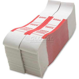 Sparco Color-Coded Quick Stick Currency Band BS500WK 500 in 5 Bills Red 1000 Bands/Pack BS500WK