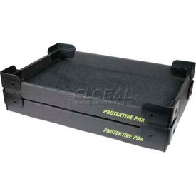 Protektive Pak ESD Stackable & Nesting Plastic Corner Super Tek-Tray 19