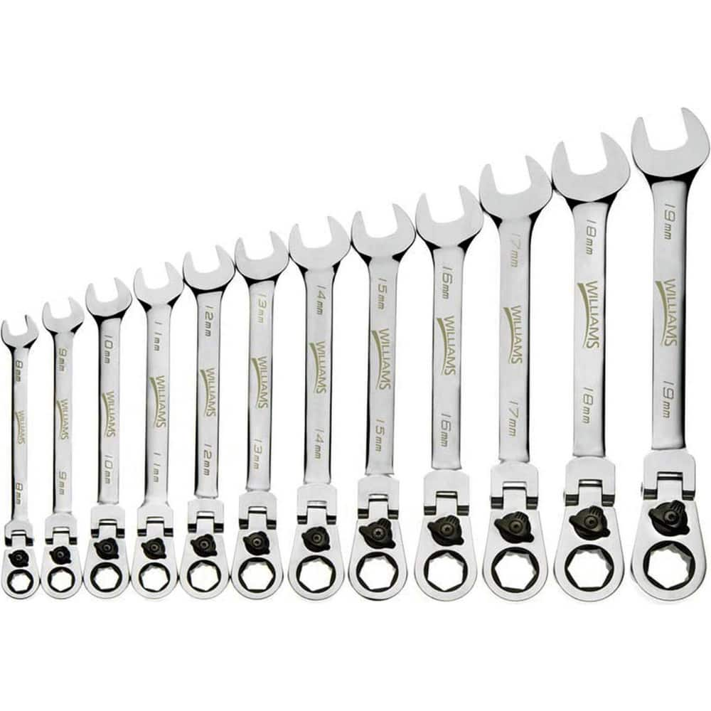 Wrench Sets, Tool Type: Flexible Head Reversible Ratcheting Combination Wrench , Set Type: Flexible Head Reversible Ratcheting Combination Wrench  MPN:JHWMWS-12RCF