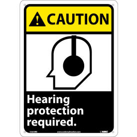 Graphic Signs - Caution Hearing Protection - Plastic 10