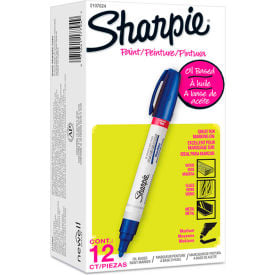 Sharpie® Paint Marker Oil Based Medium Blue Ink Dozen 2107624