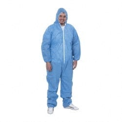 Non-Disposable Rain & Chemical-Resistant Coveralls: SMS MPN:KM-CVL-SMS-HE-2