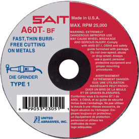 United Abrasives - Sait 23072 Cut Off Wheel Type 1 A60T 4