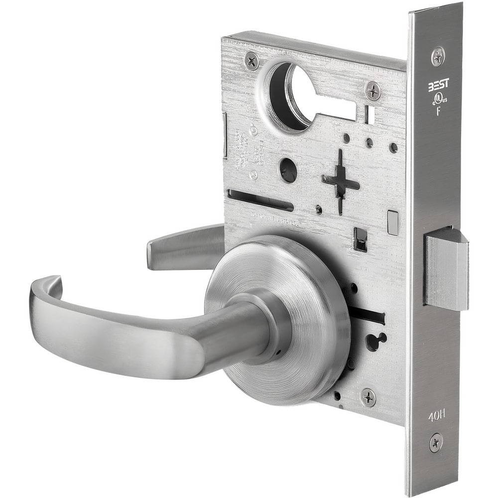 Lever Locksets, Lockset Type: Passage , Key Type: Keyed Different , Back Set: 2-3/4 (Inch), Cylinder Type: Non-Keyed , Material: Metal  MPN:45H0N14H626