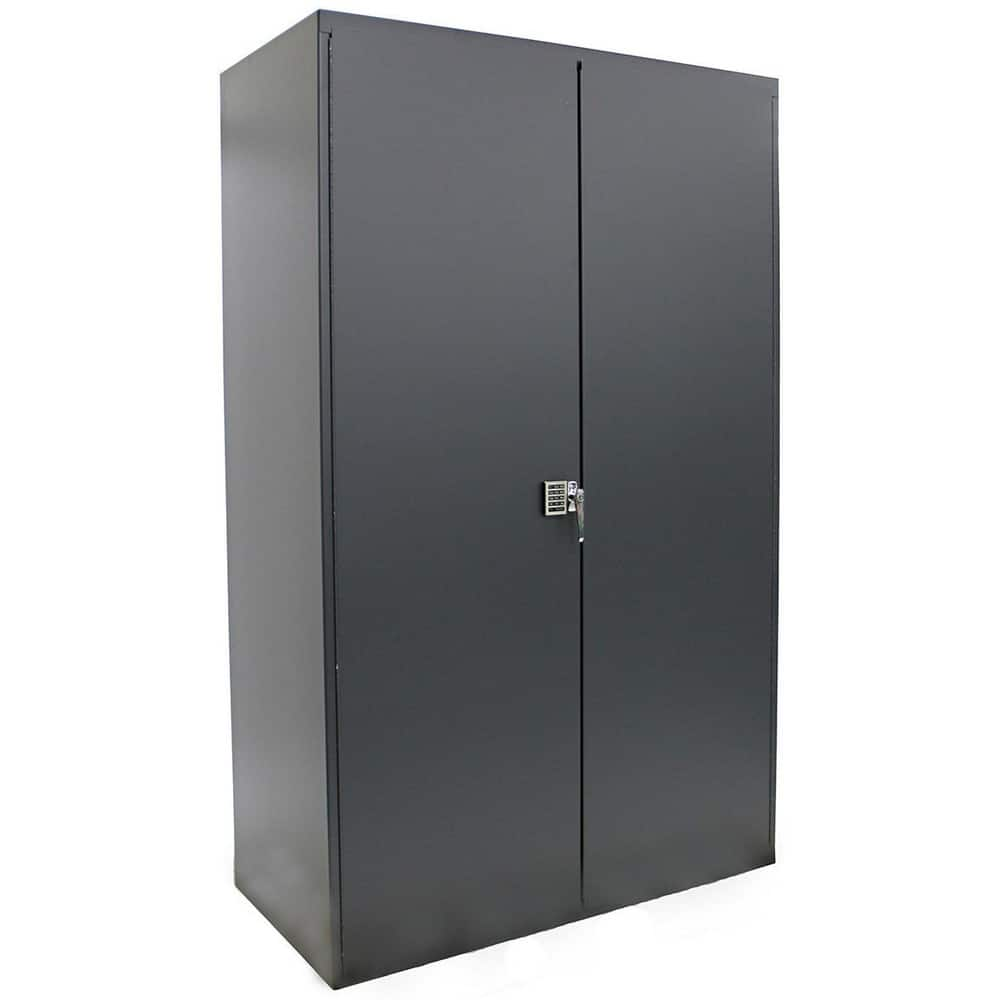 Storage Cabinets, Cabinet Type: Lockable Storage , Cabinet Material: Steel , Width (Inch): 48in , Depth (Inch): 24in , Cabinet Door Style: Hinged  MPN:F85874A1