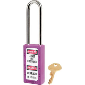 Master Lock® Thermoplastic Zenex™ 411LTPRP Safety Padlock 1-1/2