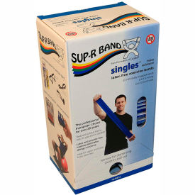 Sup-R Band® Latex Free Exercise Band 5' Strips Blue 30 Strips/Box 10-6374