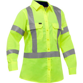 Pip  Bisley® X-Back Airflow™ Women's Long Sleeve Shirt Class 3 L Hi-Vis Yellow W6490X-Y/L313