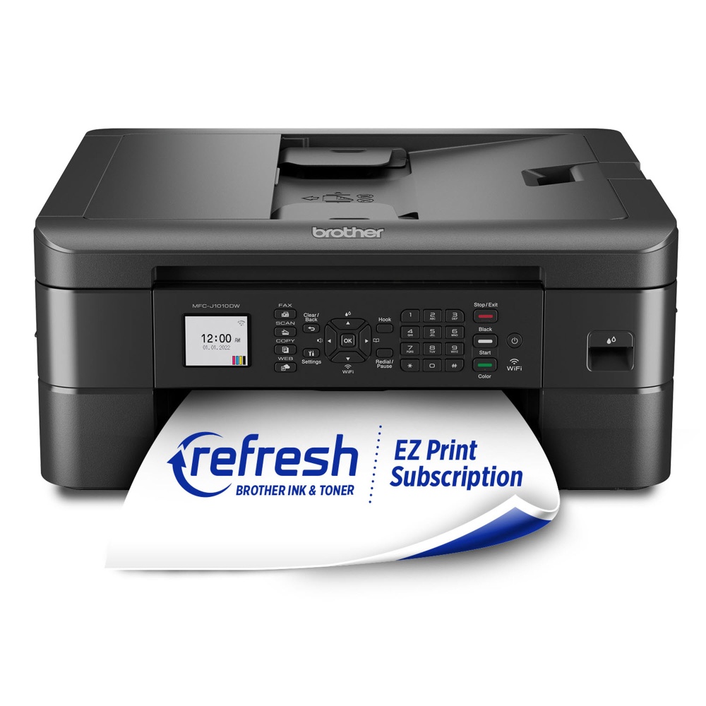 Brother MFC-J1010DW Wireless Inkjet All-in-One Color Printer With Refresh EZ Print Eligibility MPN:MFCJ1010DW