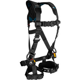 FallTech FT-One Fit Non-Belted Full Body Harness Standard 3 D-Ring Tongue Buckle Legs 2X Large 81293D2X