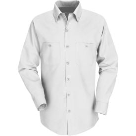 Red Kap® Men's Industrial Work Shirt Long Sleeve White Regular-XL SP14 SP14WHRGXL