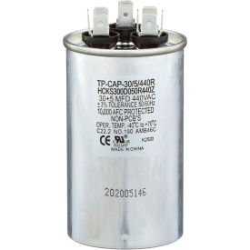 Tradepro® Run Capacitor 30 + 5 MFD 440V Round TP-CAP-30/5/440R