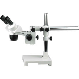 AmScope SW-3B24 20X & 40X Binocular Stereo Microscope on Single-Arm Boom Stand SW-3B24