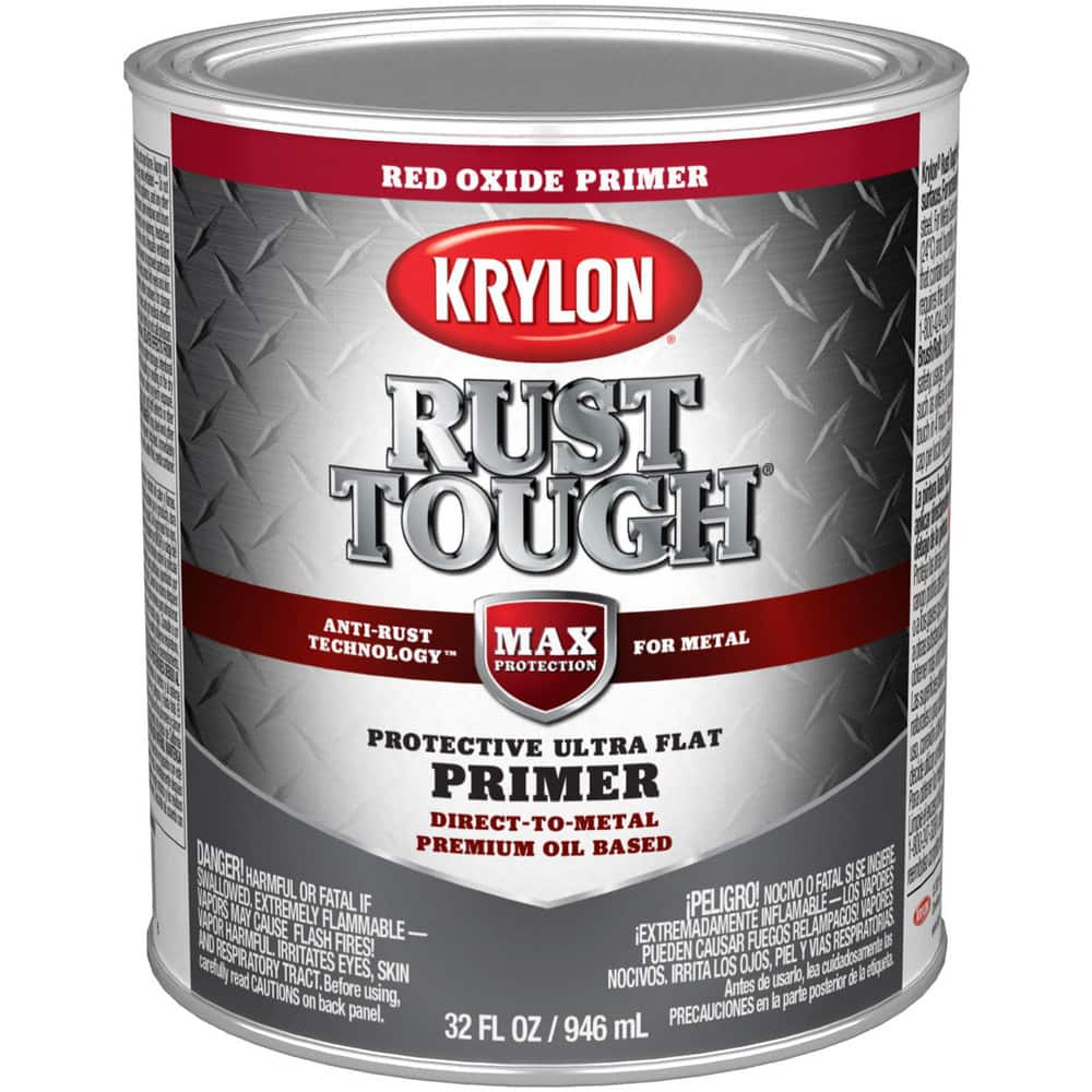 Paints, Product Type: Brush-On, Rust Preventative , Color Family: Red , Color: Red Oxide , Finish: Ultra Flat , Applicable Material: Metal, Aluminum, Steel  MPN:K09721008