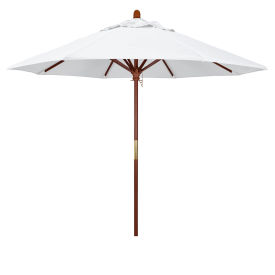 California Umbrella 9' Patio Umbrella - Olefin White - Hardwood Pole - Grove Series MARE908-F04