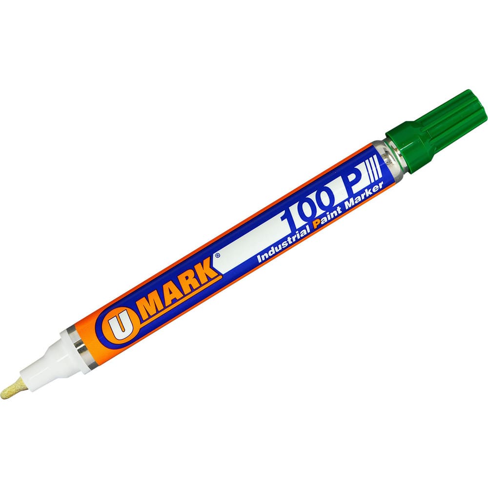 Markers & Paintsticks, Marker Type: Liquid Paint Marker, Tip Shape: Bullet, Color: Green, Ink Type: Oil Base, Tip Type: Fine Line, For Use On: Dry or Damp Wood MPN:10203FL