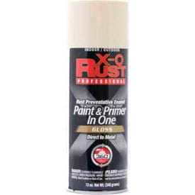 X-O Rust 12 oz. Aerosol Rust Preventative Paint & Primer In One Almond Gloss - 125739 125739