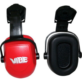 Jackson Safety Cap-Mounted Safety Ear Muffs Noise Reducing & Dielectric 25dB NRR Red 20777