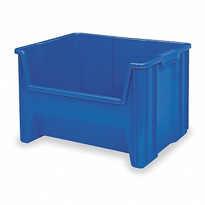 F8828 Stacking Bin Blue Plastic 12 7/16 in MPN:13017BLUE