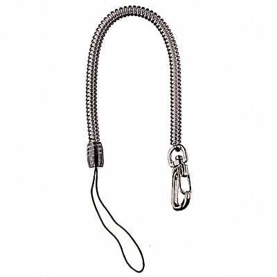 Coiled Clip Lanyard Elastomer w/Nylon MPN:CL36