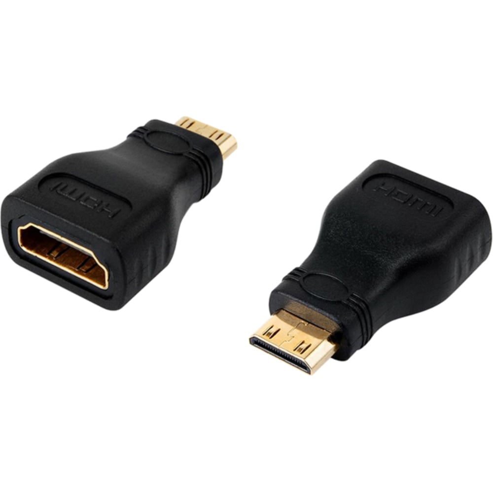 4XEM - HDMI adapter - HDMI female to 19 pin mini HDMI Type C male - black (Min Order Qty 11) MPN:4XHDMIFMMINI