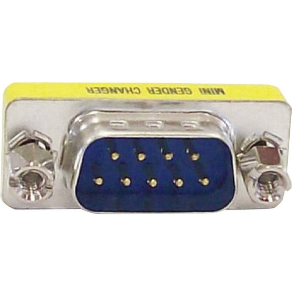 4XEM DB9 Serial 9-Pin Male To Male Adapter - 1 x 9-pin DB-9 Serial - Male - 1 x 9-pin DB-9 Serial - Male - Silver, Yellow (Min Order Qty 11) MPN:4X9PINMM