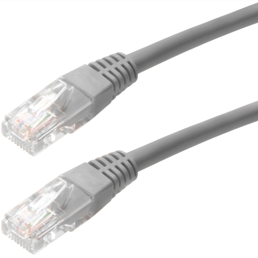 4XEM 75FT Cat5e Molded RJ45 UTP Network Patch Cable (Gray) - 75 ft Category 5e Network Cable for Network Device, Notebook, Computer, Router, Switch, Gaming Console - First End: 1 x RJ-45 Network - Male - Second End: 1 x RJ-45 Network  (Min Order Qty 5) MP