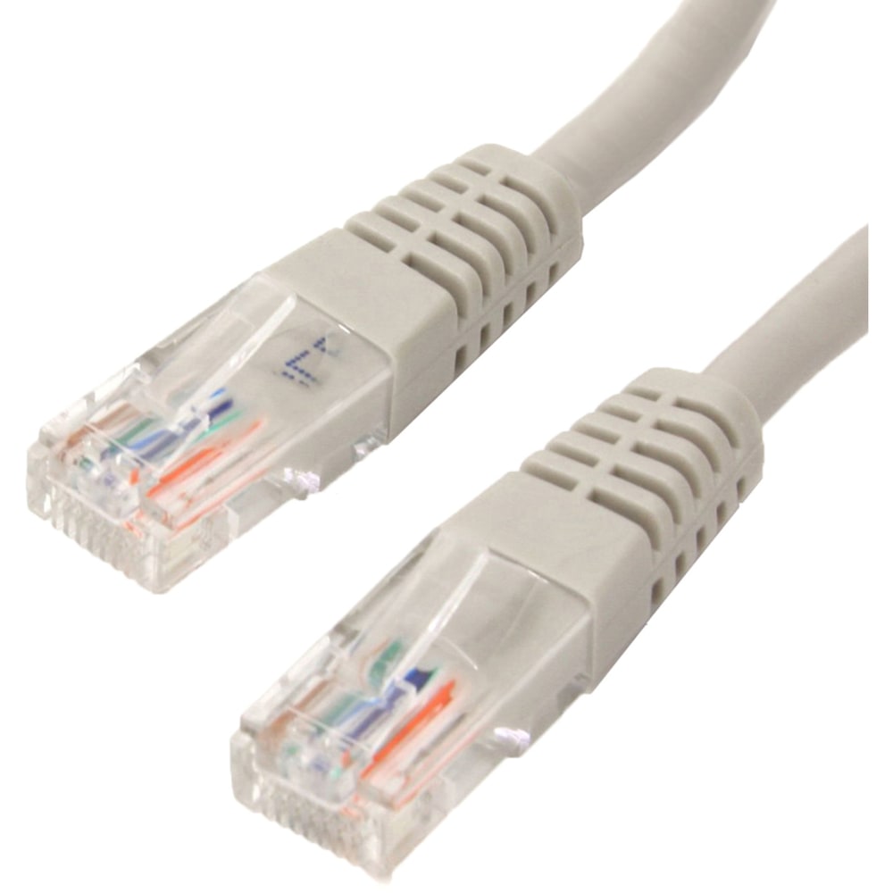 4XEM 15FT Cat6 Molded RJ45 UTP Ethernet Patch Cable (Gray) - 15 ft Category 6 Network Cable for Network Device, Notebook, Computer, Switch, Router, Gaming Console - First End: 1 x RJ-45 Network - Male - Second End: 1 x RJ-45 Network - (Min Order Qty 6) MP