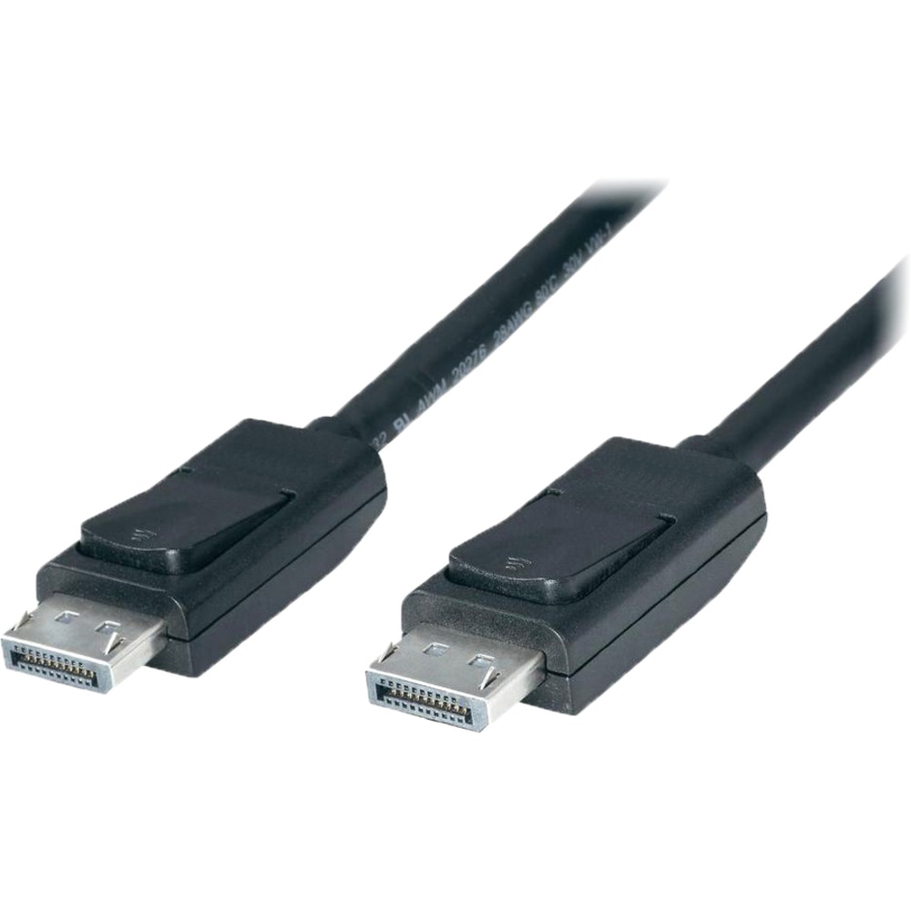 4XEM 20FT DisplayPort M/M Cable - 20 ft DisplayPort A/V Cable for Audio/Video Device, Monitor - First End: 1 x DisplayPort 1.2 Digital Audio/Video - Male - Second End: 1 x DisplayPort 1.2 Digital Audio/Video - Male - Shielding - Black (Min Order Qty 2) MP