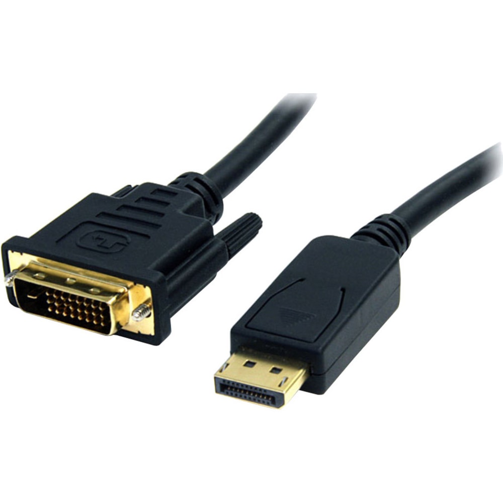 4XEM 6Ft DisplayPort To DVI-D Dual Link M/M Cable - 6 ft DisplayPort/DVI Video Cable for Video Device, Monitor, TV, Projector - First End: 1 x 20-pin DisplayPort Digital Audio/Video - Male - Second End: 1 x 25-pin DVI-D (Dual-Link) Di (Min Order Qty 3) MP