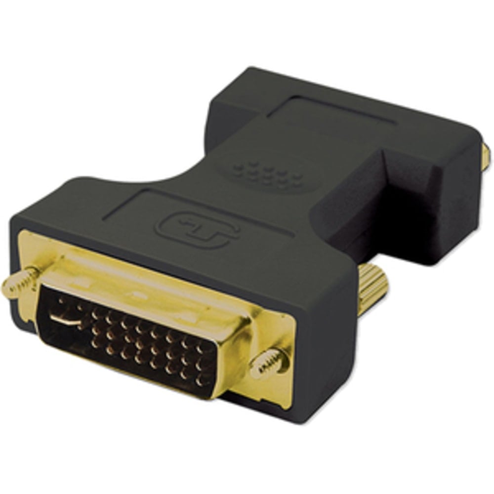 4XEM DVI Male To VGA Female Adapter SVGA SXGA UXGA HDTV - DVI Male to VGA Female adapter 1 x HD-15 Female VGA - 1 x DVI-I (Dual-Link) Male Video - Black (Min Order Qty 9) MPN:4XDVIVGAMF