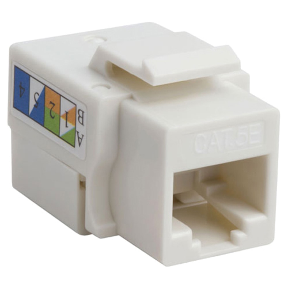 4XEM Cat5e RJ45 Keystone Jack UTP 110-Type (White) - White - 1 x RJ-45 Port(s) (Min Order Qty 8) MPN:4XKJC5EWH