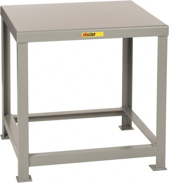 Heavy-Duty Machine Table: Powder Coated Steel, Gray MPN:MTH1-3036-36