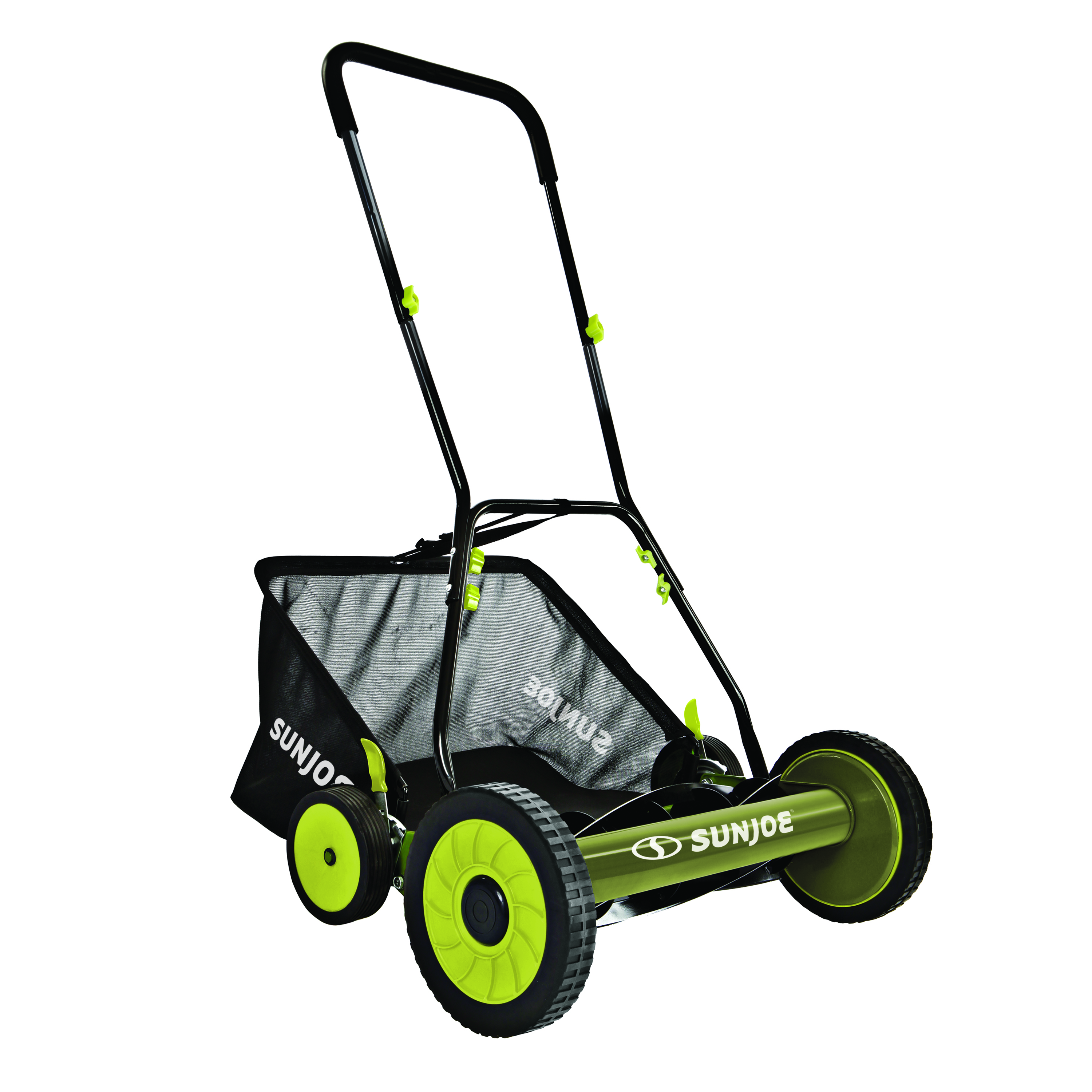 Sun Joe MJ502M Manual Reel Mower W/ Grass Catcher | 20-inch | 9-Position