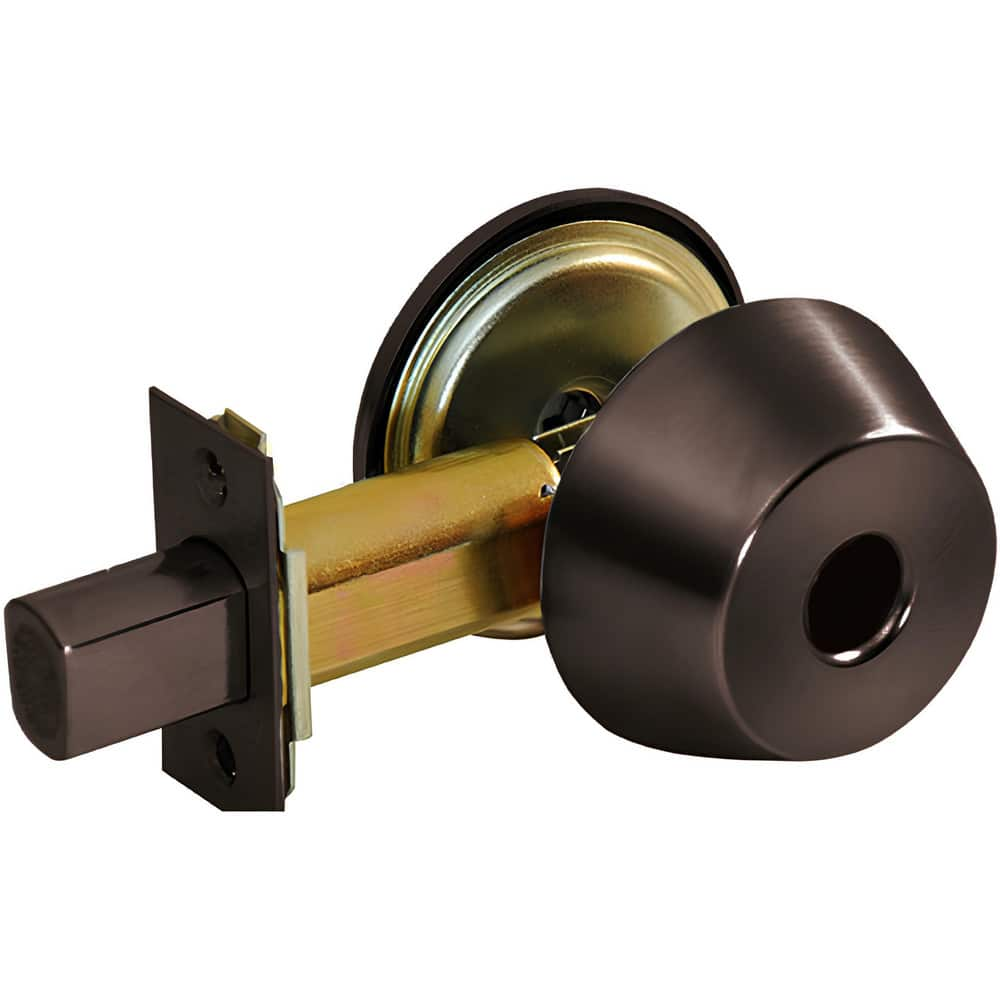 Deadbolts, Deadbolt Type: Deadbolt , Lock Type: Single Cylinder , Key Type: Less Cylinder No Key , Mount Type: Through Hole , Material: Steel  MPN:DL2213-613-LC