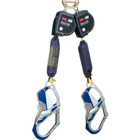 3M™ Dbi-Sala Nano-Lok XL Twin-Leg Self Retracting Lifeline QC Comfort Grip Hooks 9'L 3100616