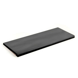 Slatwall Shelf  48x15 Black Plastic With Round Edge - Pkg Qty 4 DA448B