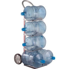 Magliner® Aluminum Five-Bottle Tray Truck w/ U-Loop Handle Mold-On Rubber Wheels 500 lb. Cap. HBK111HA1