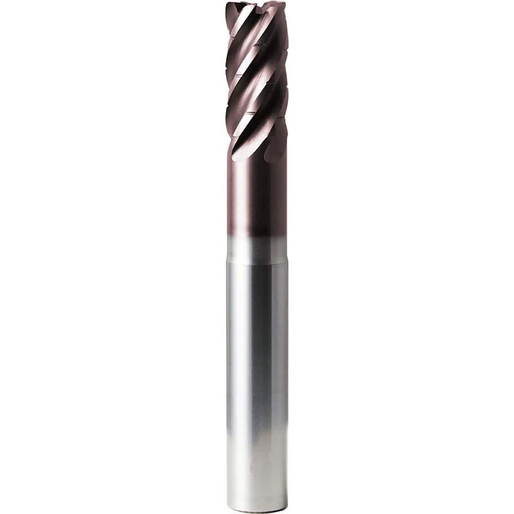 Corner Radius & Corner Chamfer End Mills, Mill Diameter (Decimal Inch): 0.7874 , Mill Diameter (mm): 20.00 , Number Of Flutes: 5 , Length of Cut (mm): 43.00  MPN:47767