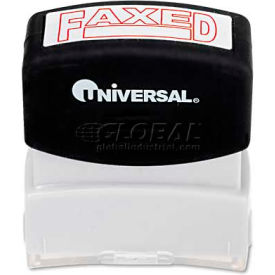 Universal Message Stamp FAXED Pre-Inked/Re-Inkable Red UNV10054***