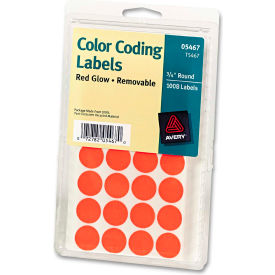 Avery® Print or Write Removable Color-Coding Labels 3/4