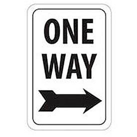 Aluminum Sign -  One Way Right Arrow - .063