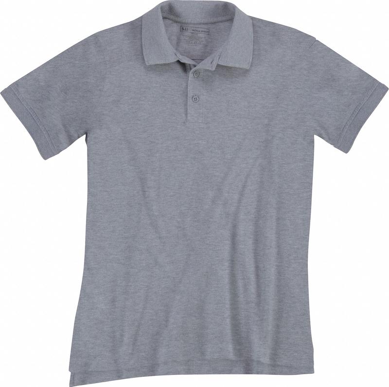 Womens Utility SS Polo L Heather Grey MPN:61173