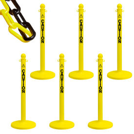 Mr. Chain Caution Label Stanchion and Chain Kit 40